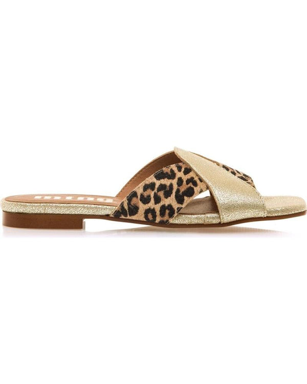 Sandalias Leopardo Natural Mustang