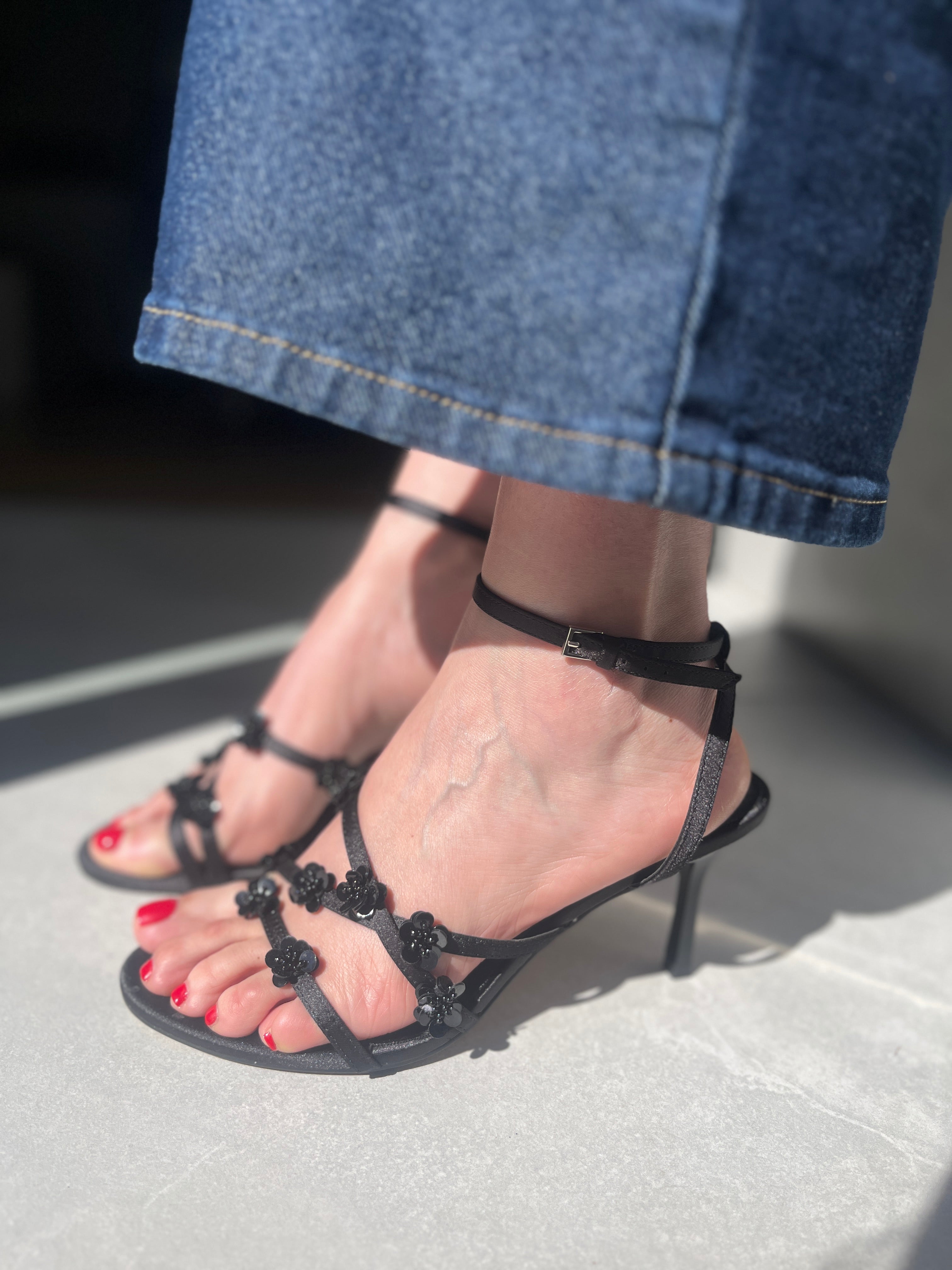 Sandalia de tacón Corina