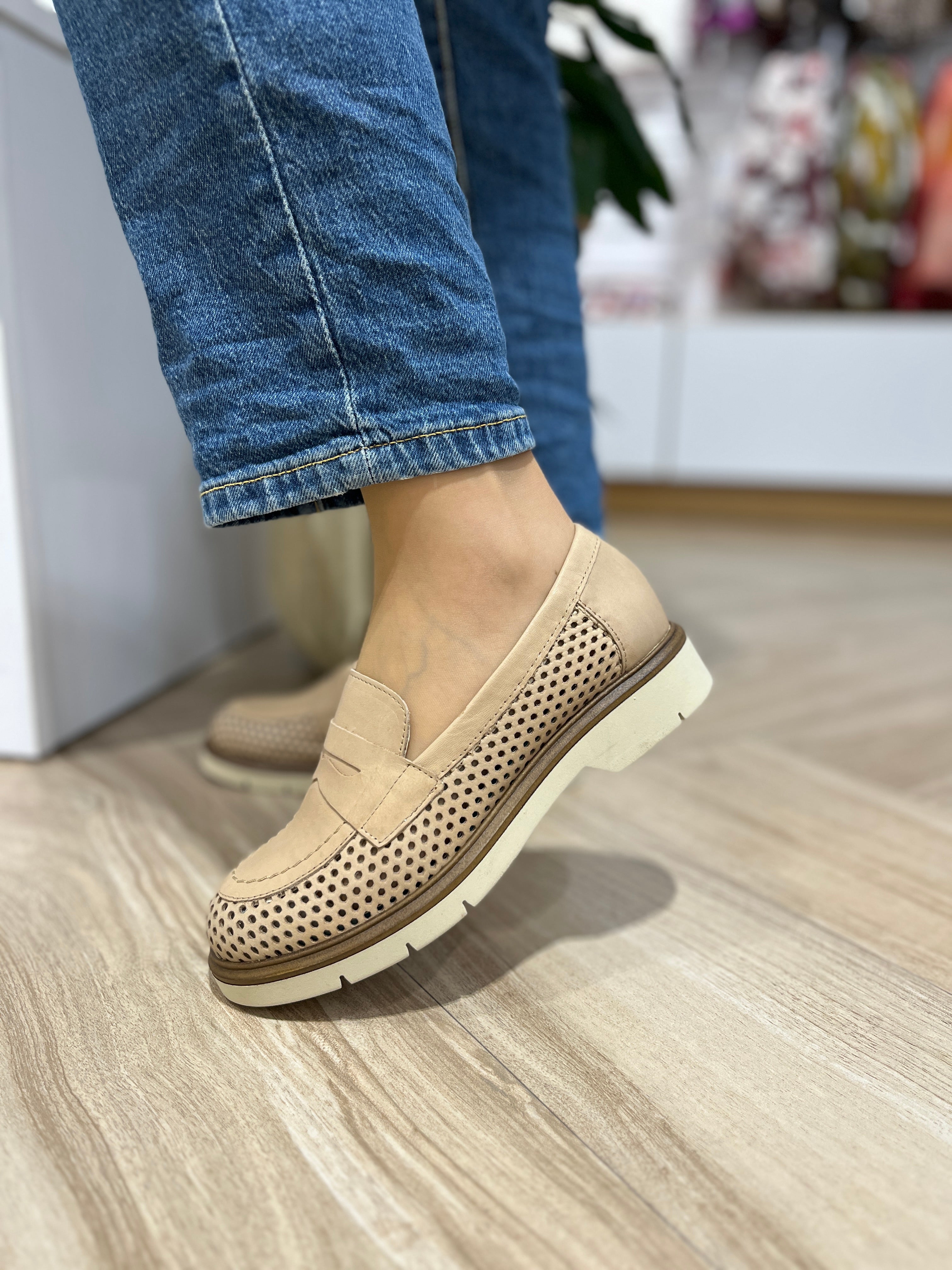 Mocasín troquelado Pitillos