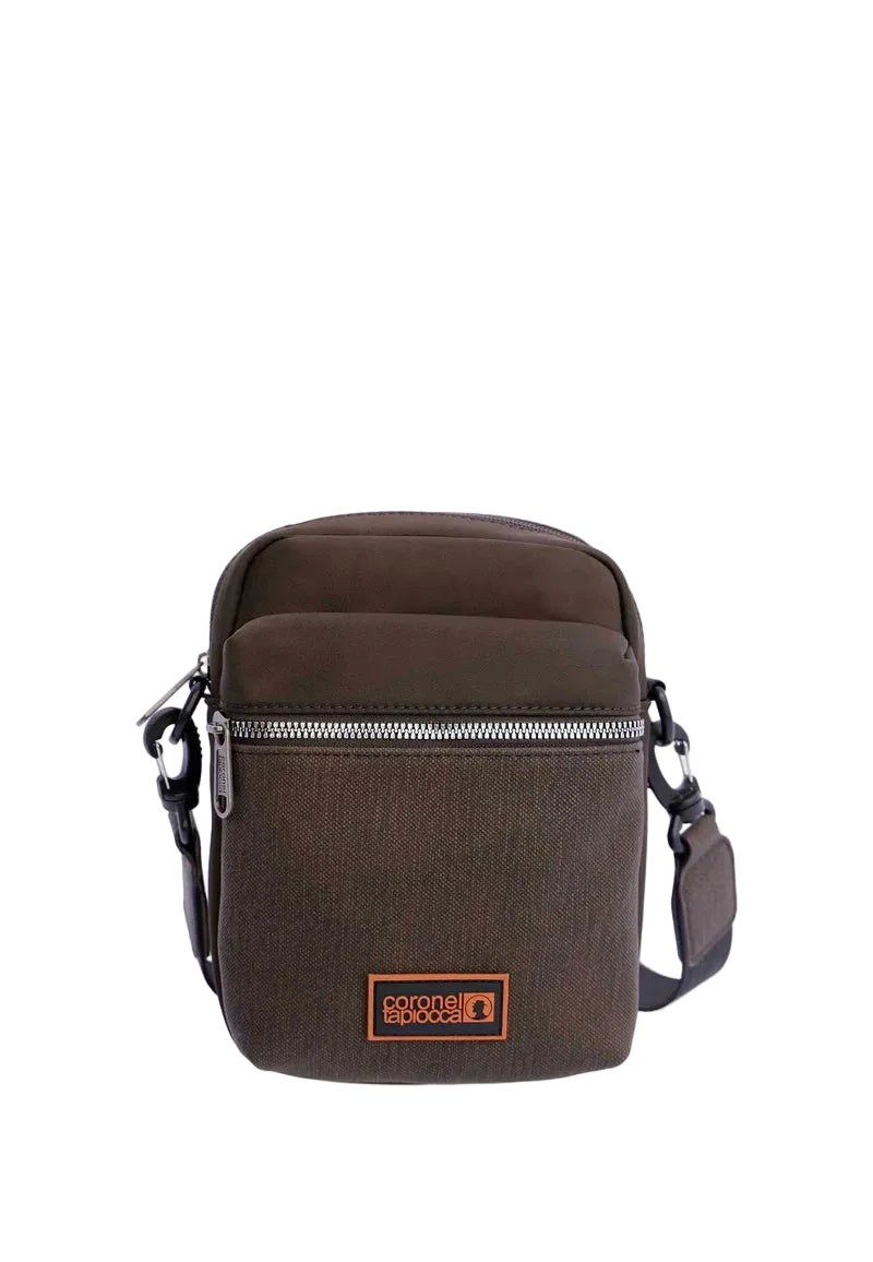 Bandolera Coronel Tapioca Marrón-Negro