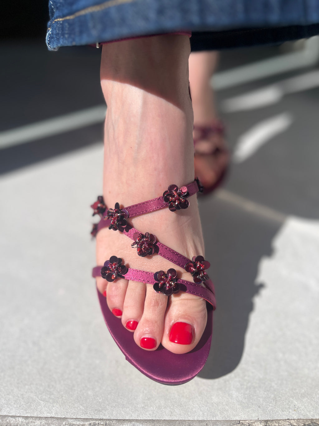 Sandalia de tacón Corina