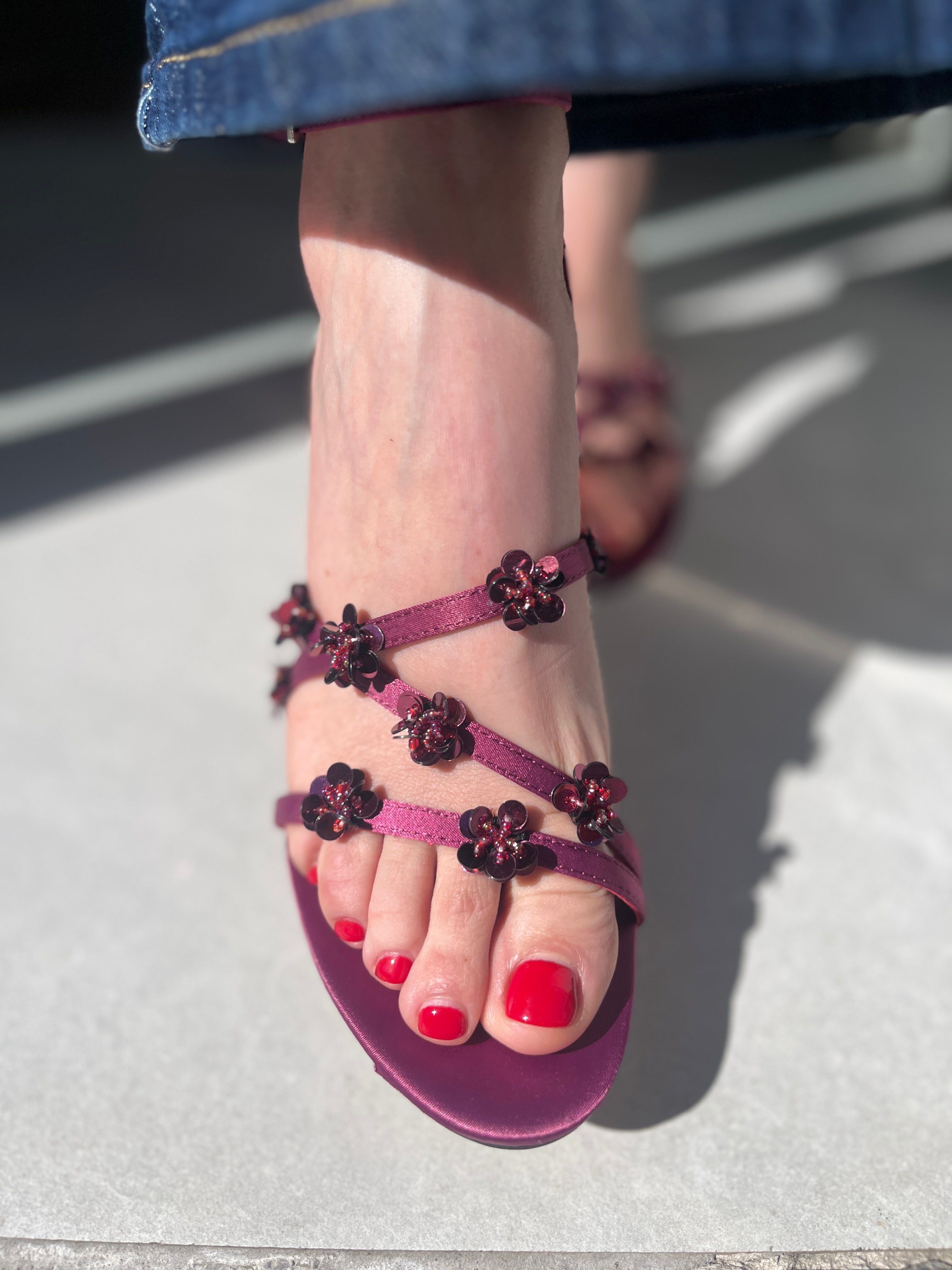 Sandalia de tacón Corina