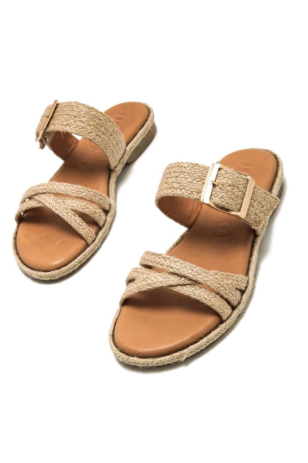 Sandalias Trenza Natural Mustang